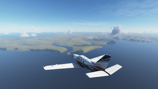 The airstrip of Vagar (EKVG), Faroe Islands, part of the Kingdom of Denmark